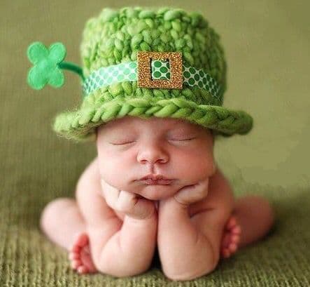 St. Patrick Baby Photoshoot AI Free - Lucky Charm