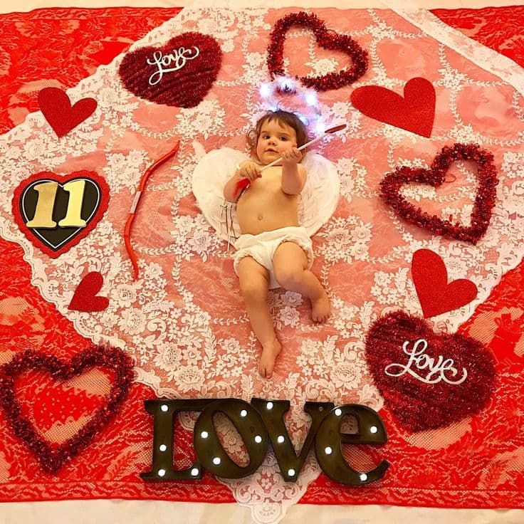 Valentine Baby Photoshoot AI Free - Sweet Love