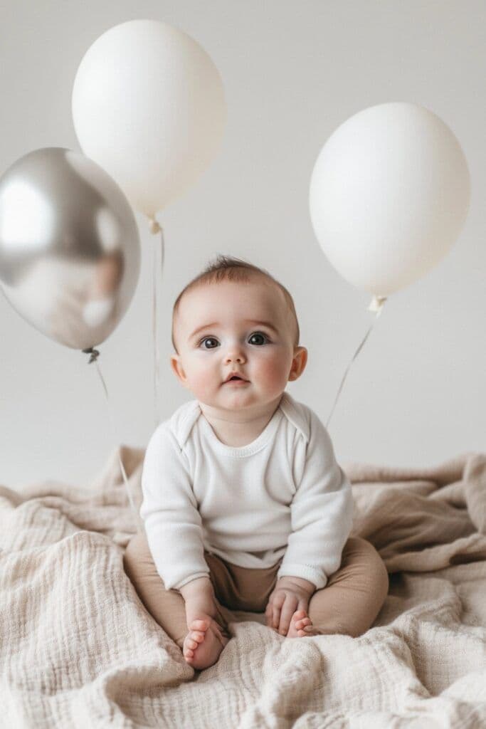 Baby with Balloons