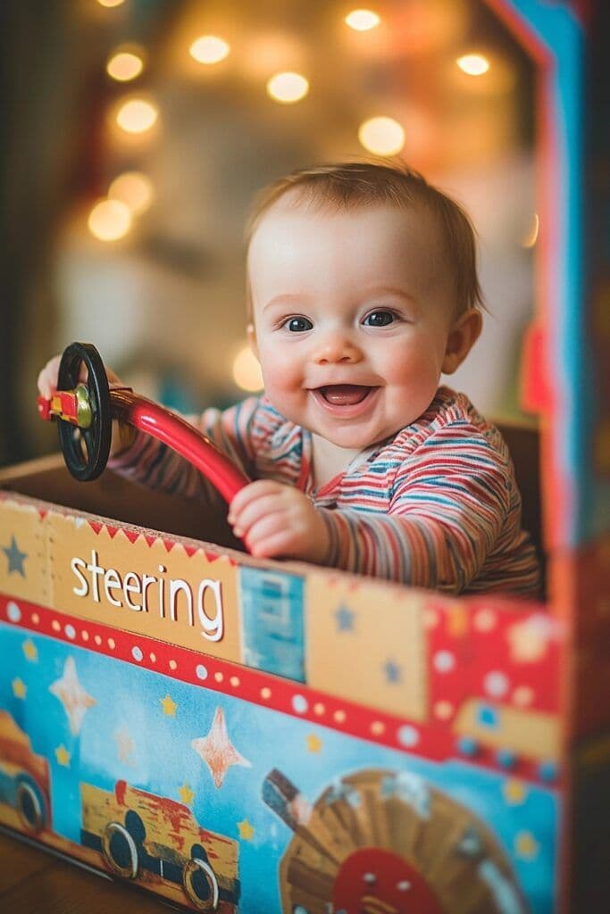 Baby in Toy Car