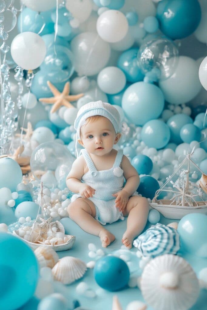 Baby in Ocean Theme